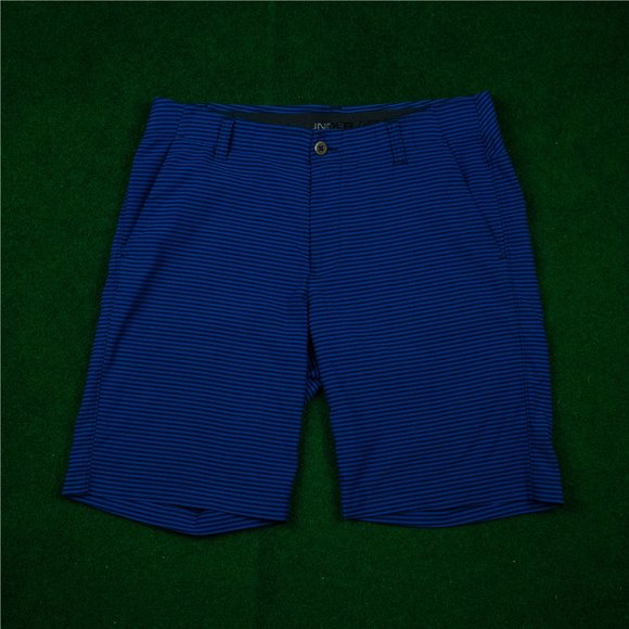 Under Armour Blue Horizontal Striped Shorts - Picture 1 of 4